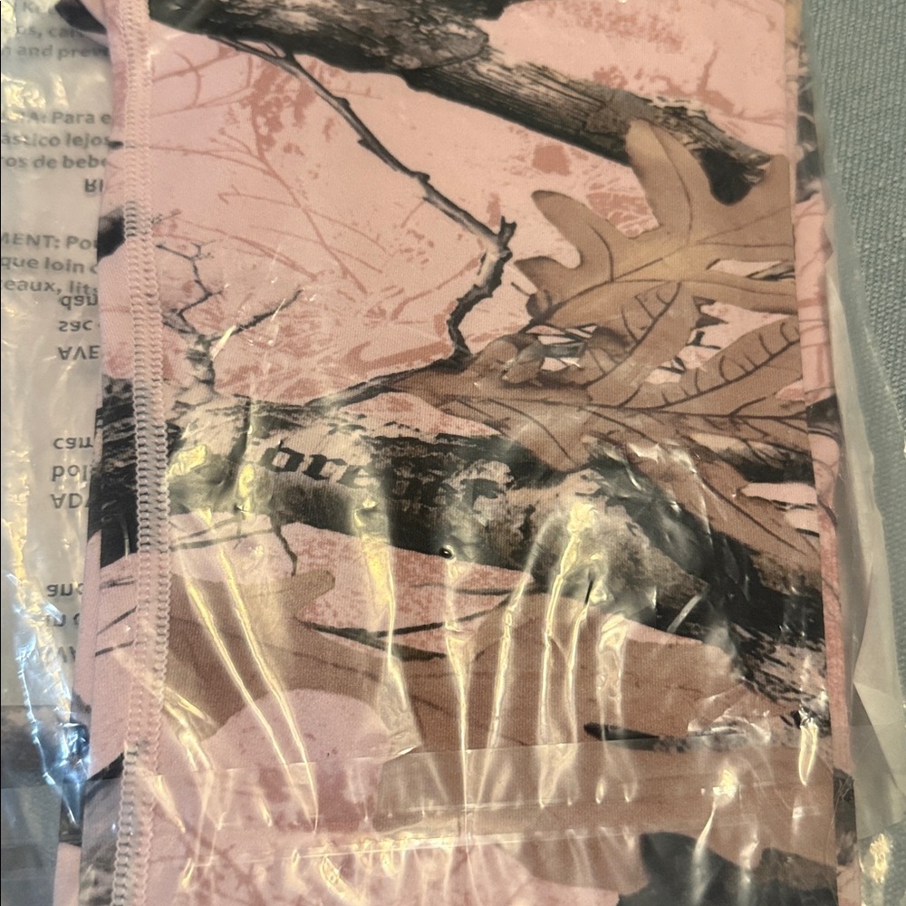 OUR PASSION EVERSON SEAMLESS SCRUNCH LEGGINGS in BEOWN/LIGHT MAUVE WOODLAND CAMO - Picture 15 of 15